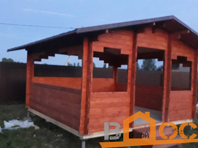 Беседка 4x4 мини-брус 44мм.